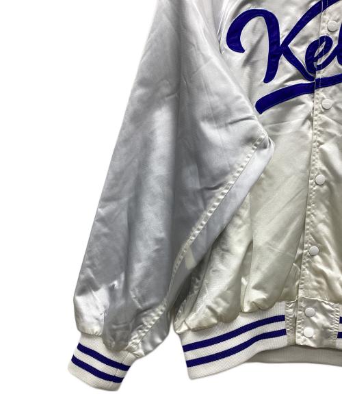 KEBOZ（ケボズ）KEBOZ (ケボズ) ナイロンスタジャン シルバー サイズ:Lの古着・服飾アイテム