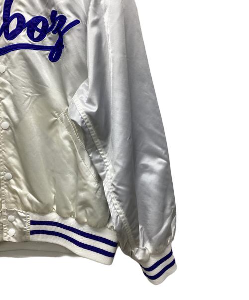 KEBOZ（ケボズ）KEBOZ (ケボズ) ナイロンスタジャン シルバー サイズ:Lの古着・服飾アイテム