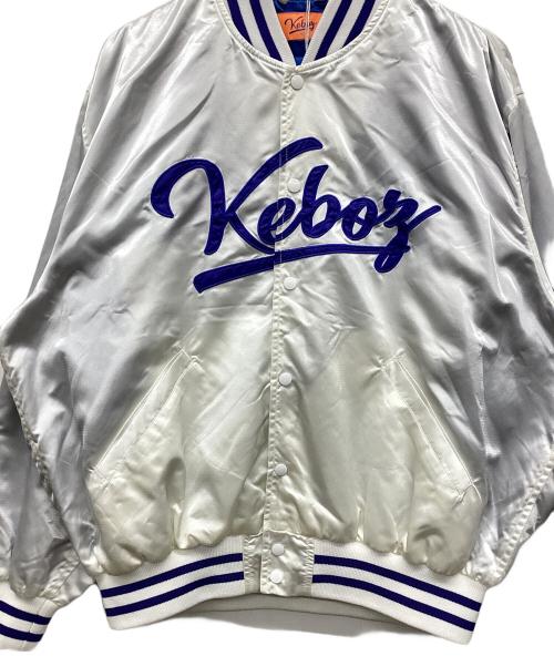 KEBOZ（ケボズ）KEBOZ (ケボズ) ナイロンスタジャン シルバー サイズ:Lの古着・服飾アイテム