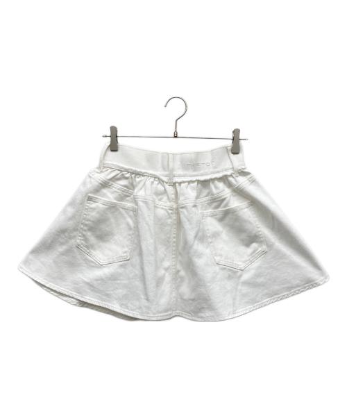 THE TOE（ザ・トゥー）THE TOE (ザ・トゥー) Olympia Denim Skirt ホワイト サイズ:Sの古着・服飾アイテム