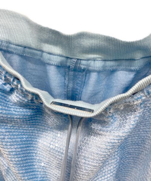 MAISON SPECIAL（メゾンスペシャル）MAISON SPECIAL (メゾンスペシャル) Sequins Side Line Track Skirt スカイブルー サイズ:FREEの古着・服飾アイテム