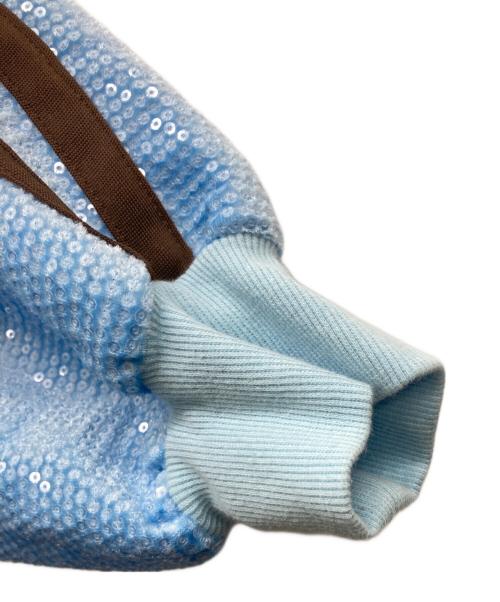 MAISON SPECIAL（メゾンスペシャル）MAISON SPECIAL (メゾンスペシャル) Sequins Side Line Track Jacket スカイブルー サイズ:FREEの古着・服飾アイテム