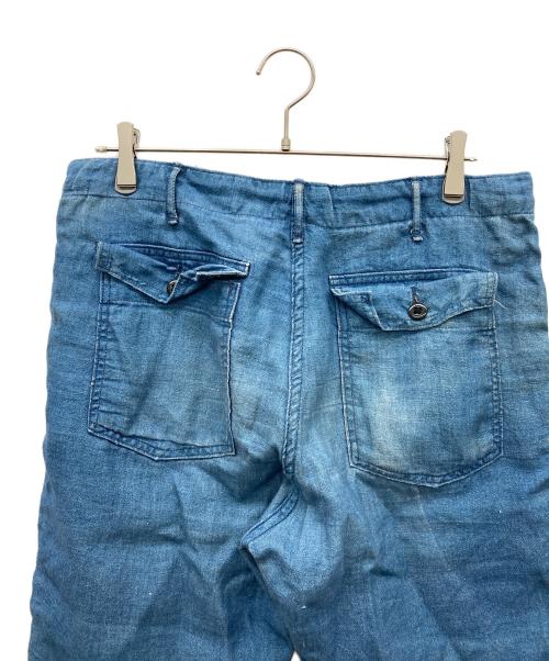 orSlow（オアスロウ）orSlow (オアスロウ) リネンベイカーパンツ ブルー サイズ:JPN L(3)の古着・服飾アイテム