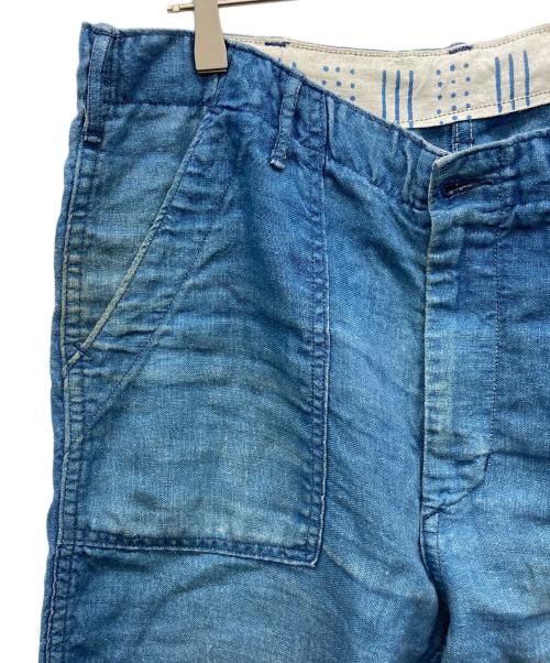 orSlow（オアスロウ）orSlow (オアスロウ) リネンベイカーパンツ ブルー サイズ:JPN L(3)の古着・服飾アイテム