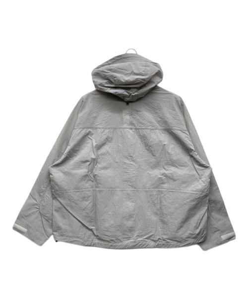 KEBOZ（ケボズ）KEBOZ (ケボズ) PACKABLE RIPSTOP NYLON HOODIE JACKET グレー サイズ:LARGE 未使用品の古着・服飾アイテム