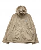 KEBOZケボズ）の古着「PACKABLE RIPSTOP NYLON HOODIE JACKET」｜ベージュ
