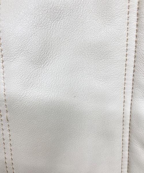 BALMAIN（バルマン）BALMAIN (バルマン) ラムレザースタンドカラーコート ベージュ サイズ:13の古着・服飾アイテム