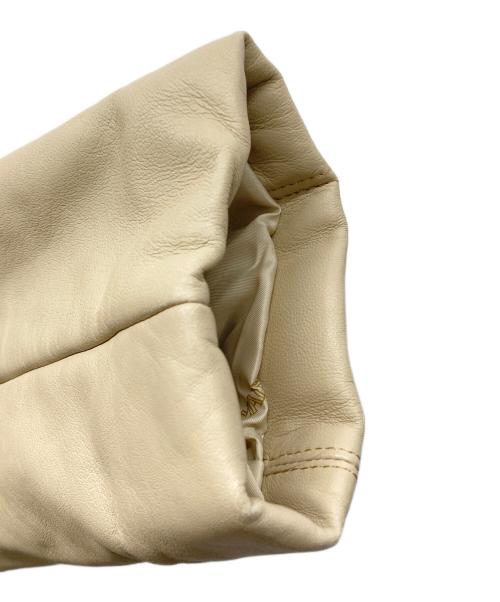 BALMAIN（バルマン）BALMAIN (バルマン) ラムレザースタンドカラーコート ベージュ サイズ:13の古着・服飾アイテム