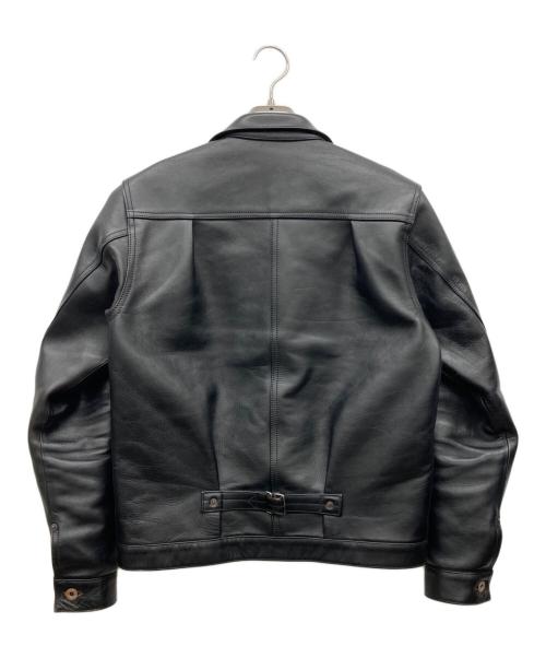 JELADO（ジェラード）JELADO (ジェラード) 44Leather Jacket ホースレザー ブラック サイズ:Mの古着・服飾アイテム