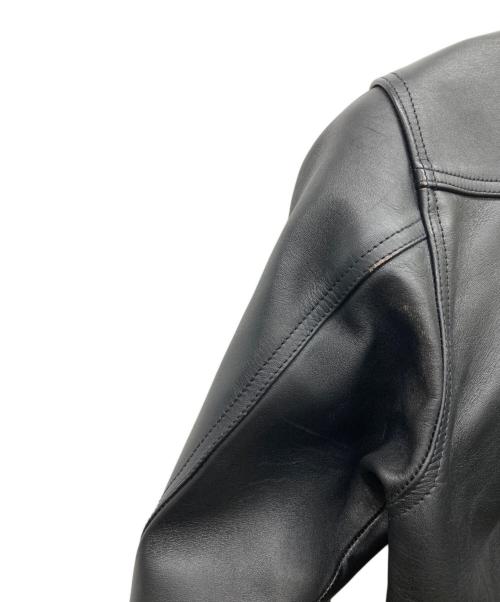 JELADO（ジェラード）JELADO (ジェラード) 44Leather Jacket ホースレザー ブラック サイズ:Mの古着・服飾アイテム