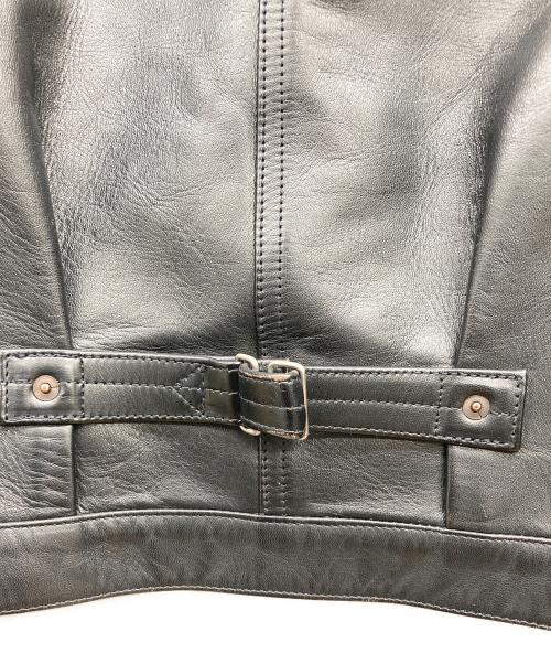 JELADO（ジェラード）JELADO (ジェラード) 44Leather Jacket ホースレザー ブラック サイズ:Mの古着・服飾アイテム