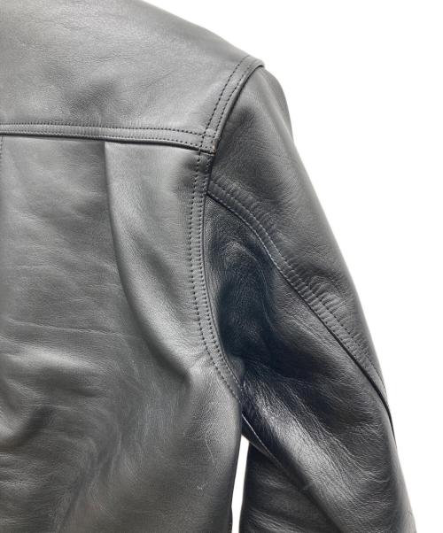 JELADO（ジェラード）JELADO (ジェラード) 44Leather Jacket ホースレザー ブラック サイズ:Mの古着・服飾アイテム