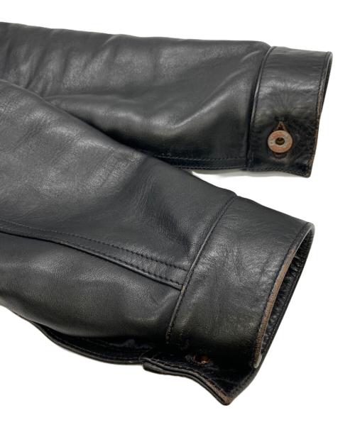 JELADO（ジェラード）JELADO (ジェラード) 44Leather Jacket ホースレザー ブラック サイズ:Mの古着・服飾アイテム