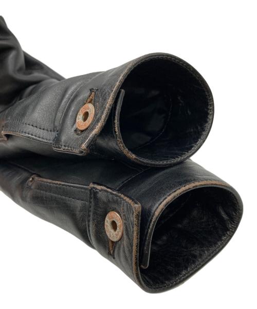 JELADO（ジェラード）JELADO (ジェラード) 44Leather Jacket ホースレザー ブラック サイズ:Mの古着・服飾アイテム