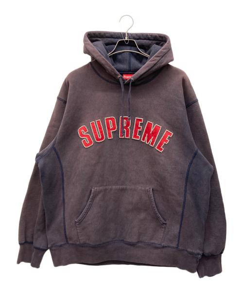 SUPREME（シュプリーム）SUPREME (シュプリーム) PEARL LOGO HOODED SWEATSHIRT ネイビー サイズ:XLargeの古着・服飾アイテム