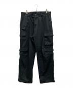 X-LARGEエクストララージ）の古着「ダブルポケットカーゴパンツ」｜ブラック