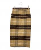 N°21ヌメロヴェントゥーノ）の古着「チェックウールスカート」｜ベージュ