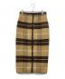 N°21 (ヌメロヴェントゥーノ) チェックウールスカート ベージュ サイズ:42：12000円