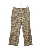 Acne studiosアクネ ストゥディオズ）の古着「チェックパンツ」｜ベージュ