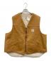 CarHartt（カーハート）の古着「ダック地ベスト」｜ブラウン