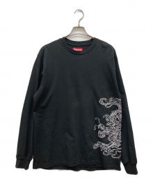 SUPREME（シュプリーム）の古着「Dragon Embroidered L/S」｜ブラック