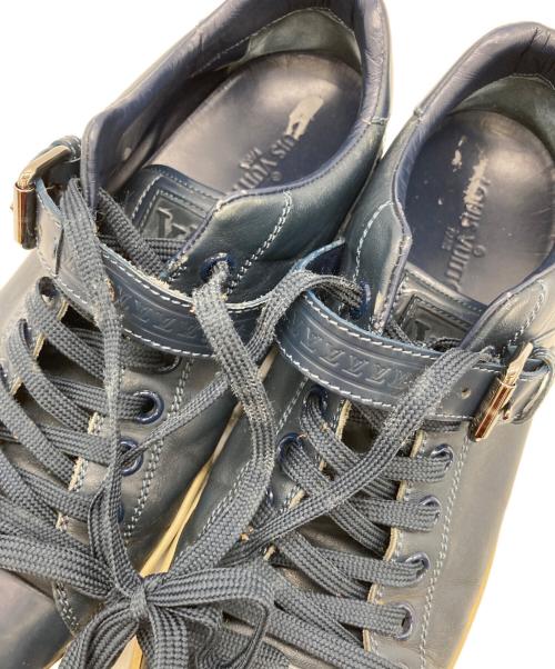 LOUIS VUITTON（ルイ ヴィトン）LOUIS VUITTON (ルイ ヴィトン) ベルテッドスニーカー ネイビー サイズ:8の古着・服飾アイテム