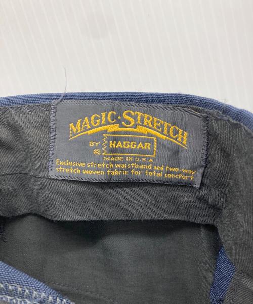 HAGGAR（ハガー）HAGGAR (ハガー) スラックス ネイビー サイズ:不明の古着・服飾アイテム