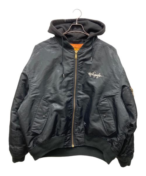 MARK GONZALES（マーク・ゴンザレス）MARK GONZALES (マーク・ゴンザレス) フライトジャケット ブラック サイズ:M,C88-96,T165-175の古着・服飾アイテム