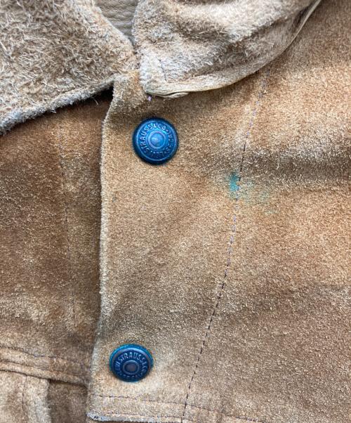 LEVI'S（リーバイス）LEVI'S (リーバイス) スウェードトラッカージャケット ブラウン サイズ:不明の古着・服飾アイテム