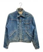 Wranglerラングラー）の古着「11MJZ デニムジャケット 前期タイプ 縦ベル」｜インディゴ