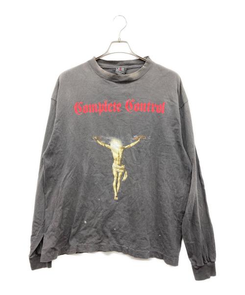 SAINT MICHAEL（セントマイケル）SAINT MICHAEL (セントマイケル) COMPLETE CONTRL KK LS TEE ブラック サイズ:Lの古着・服飾アイテム