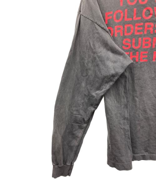 SAINT MICHAEL（セントマイケル）SAINT MICHAEL (セントマイケル) COMPLETE CONTRL KK LS TEE ブラック サイズ:Lの古着・服飾アイテム