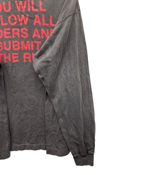 SAINT MICHAEL（セントマイケル）SAINT MICHAEL (セントマイケル) COMPLETE CONTRL KK LS TEE ブラック サイズ:Lの古着・服飾アイテム