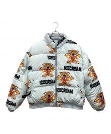 ICE CREAM（アイスクリーム）の古着「リバーシブルタイガーダウンジャケット」｜スカイブルー