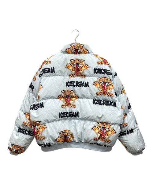 ICE CREAM（アイスクリーム）ICE CREAM (アイスクリーム) リバーシブルタイガーダウンジャケット スカイブルー サイズ:XLの古着・服飾アイテム