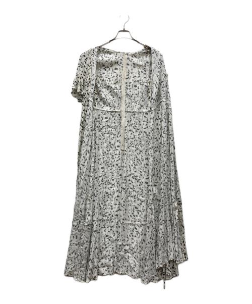 FRAY ID（フレイ アイディー）FRAY ID (フレイ アイディー) ヴィスコースプリントカシュク ールワンピース ホワイト サイズ:1の古着・服飾アイテム