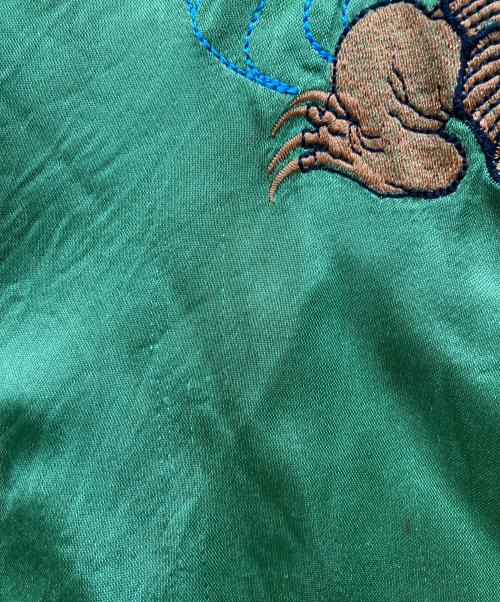 CROPPED HEADS（クロップドヘッズ）CROPPED HEADS (クロップドヘッズ) スカジャン グリーン サイズ:Lの古着・服飾アイテム