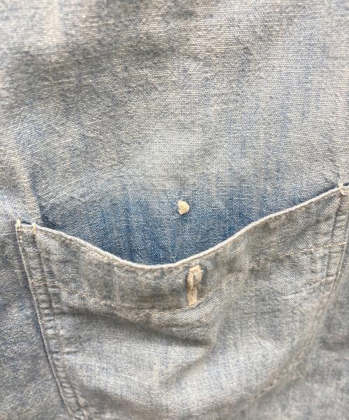 WAREHOUSE（ウエアハウス）WAREHOUSE (ウエアハウス) マチ付シャンブレーシャツ インディゴ サイズ:15-151/2 MEDIUMの古着・服飾アイテム