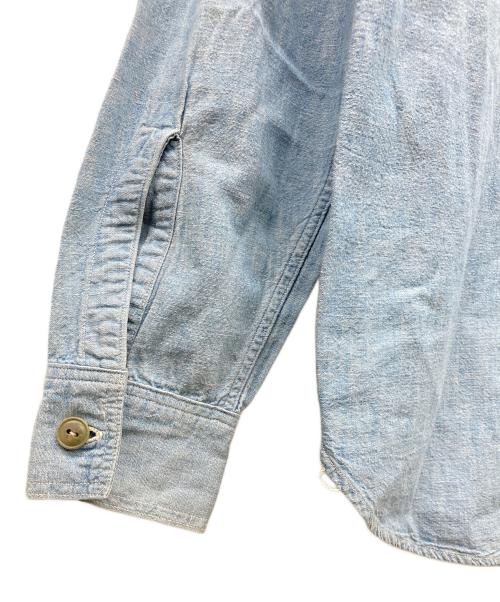 WAREHOUSE（ウエアハウス）WAREHOUSE (ウエアハウス) マチ付シャンブレーシャツ インディゴ サイズ:15-151/2 MEDIUMの古着・服飾アイテム
