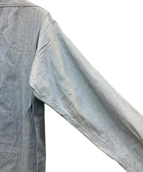WAREHOUSE（ウエアハウス）WAREHOUSE (ウエアハウス) マチ付シャンブレーシャツ インディゴ サイズ:15-151/2 MEDIUMの古着・服飾アイテム
