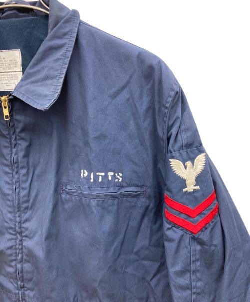 U'S NAVY（ユーエスネイビー）U'S NAVY (アメリカ海軍) ユーティリティジャケット ネイビー サイズ:48Rの古着・服飾アイテム