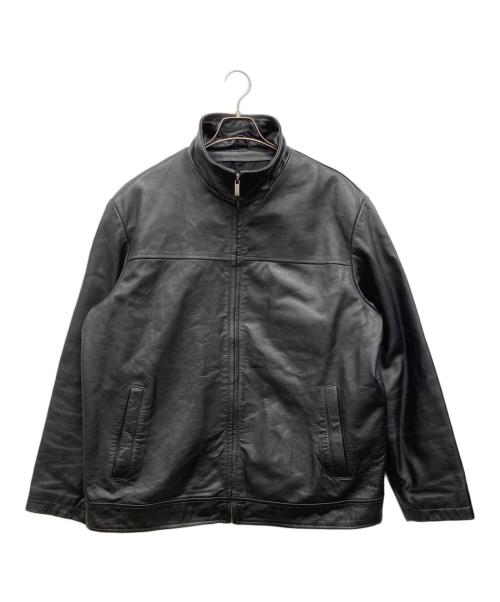 M.JULIAN（エムジュリアン）M.JULIAN (エムジュリアン) ウィルソンレザージャケット ブラック サイズ:Lの古着・服飾アイテム