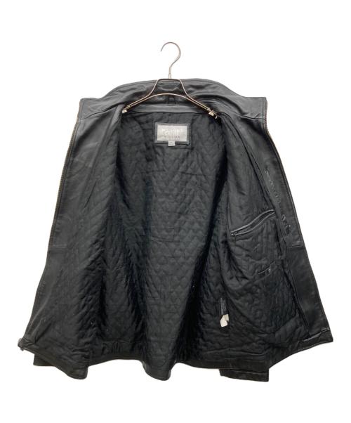 M.JULIAN（エムジュリアン）M.JULIAN (エムジュリアン) ウィルソンレザージャケット ブラック サイズ:Lの古着・服飾アイテム