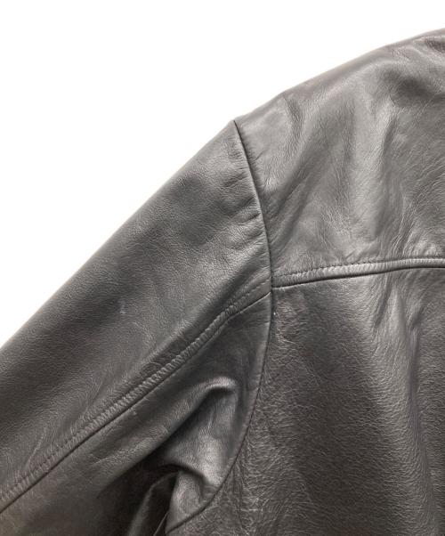 M.JULIAN（エムジュリアン）M.JULIAN (エムジュリアン) ウィルソンレザージャケット ブラック サイズ:Lの古着・服飾アイテム