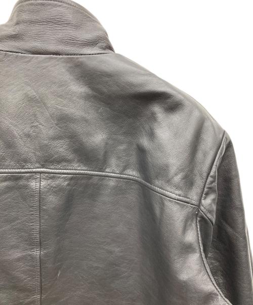 M.JULIAN（エムジュリアン）M.JULIAN (エムジュリアン) ウィルソンレザージャケット ブラック サイズ:Lの古着・服飾アイテム