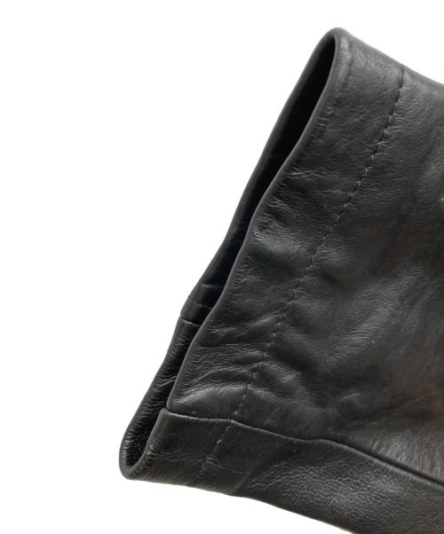 M.JULIAN（エムジュリアン）M.JULIAN (エムジュリアン) ウィルソンレザージャケット ブラック サイズ:Lの古着・服飾アイテム