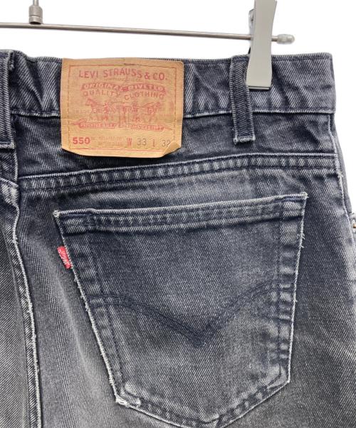 LEVI'S（リーバイス）LEVI'S (リーバイス) 550 カットオフデニムパンツ ブラック サイズ:W33×L32の古着・服飾アイテム