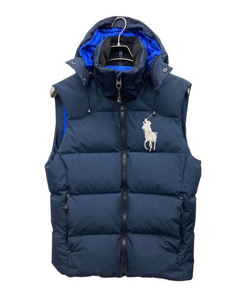 POLO RALPH LAUREN（ポロ・ラルフローレン）POLO RALPH LAUREN (ポロ・ラルフローレン) ビッグポニーダウンベスト ネイビー サイズ:Sの古着・服飾アイテム