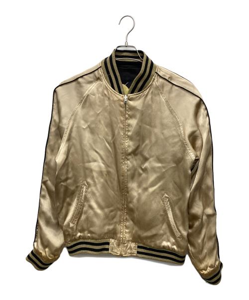 百花繚乱（ヒャッカリョウラン）百花繚乱 (ヒャッカリョウラン) リバーシブルスカジャン ブラック サイズ:M C88-96,T165-175の古着・服飾アイテム