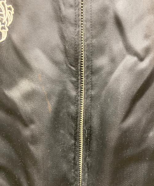 百花繚乱（ヒャッカリョウラン）百花繚乱 (ヒャッカリョウラン) リバーシブルスカジャン ブラック サイズ:M C88-96,T165-175の古着・服飾アイテム